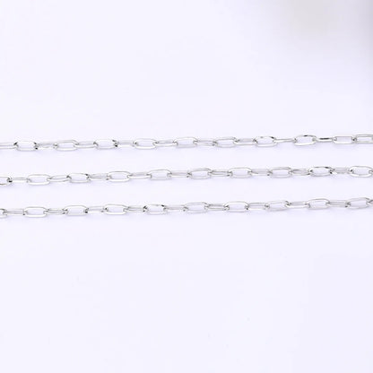 1 Roll 10*5.5mm 12*6.5mm 304 Stainless Steel 18K Gold Plated Solid Color Polished Chain