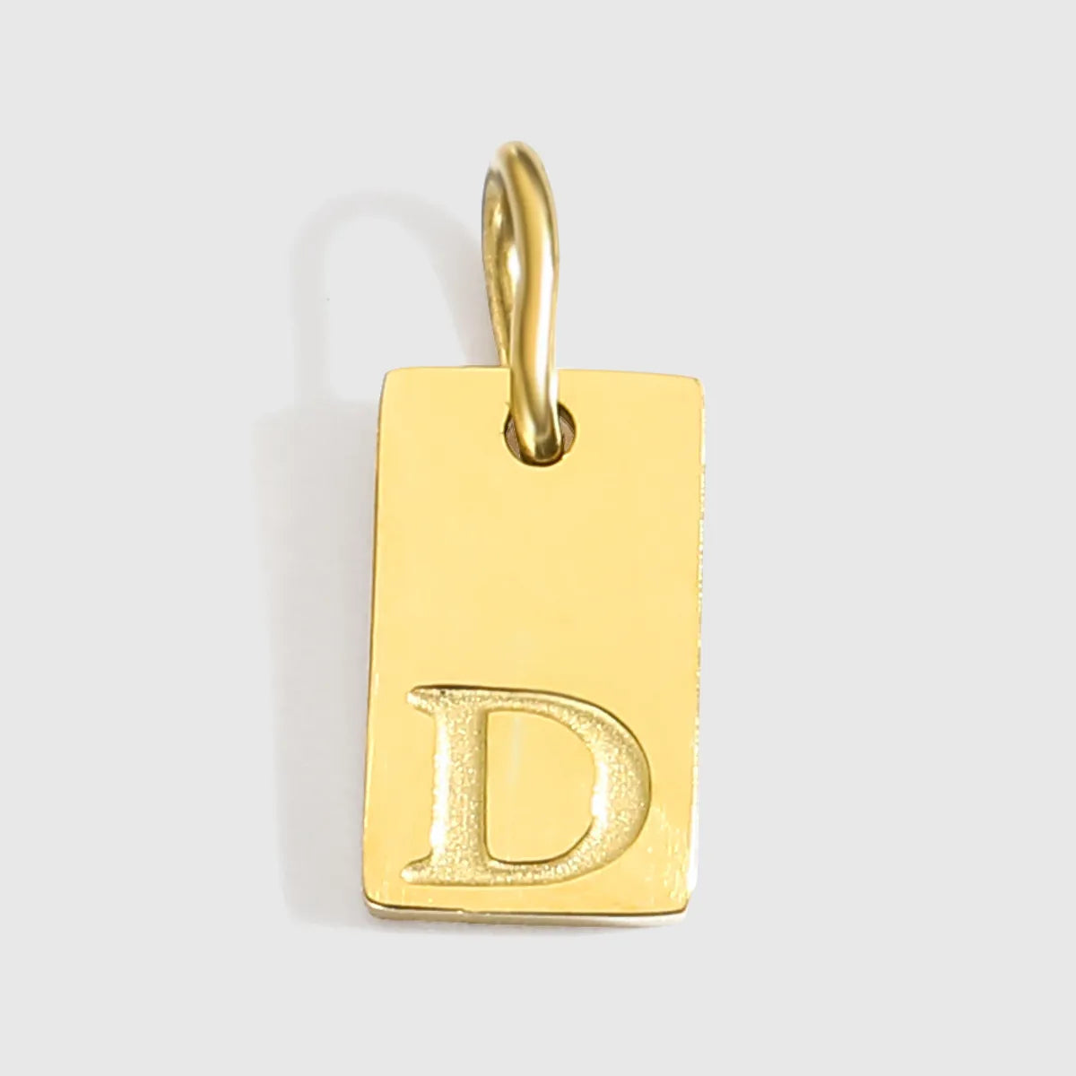 1 Piece 10*6mm 304 Stainless Steel 14K Gold Plated Letter Pendant