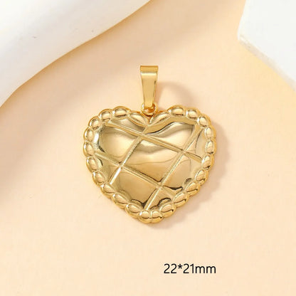 1 Piece 11*11mm 15*15mm 22*21mm 304 Stainless Steel Leaves Heart Shape Polished Pendant