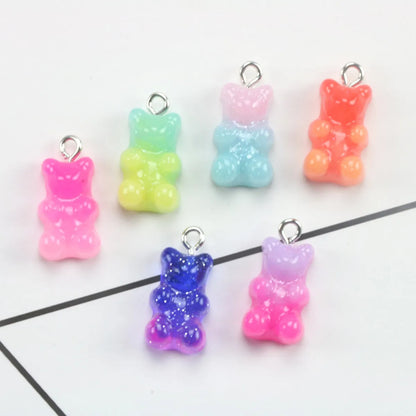 1 Piece 11 * 17mm Resin Bear Pendant