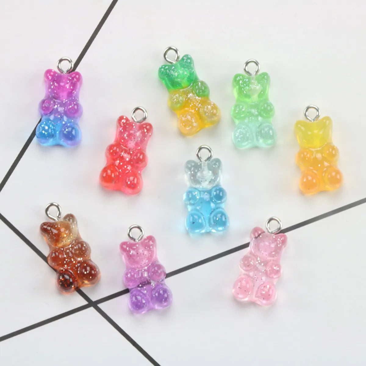 1 Piece 11 * 17mm Resin Bear Pendant