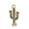 1 Piece 11 * 21mm 12 * 18mm 12 * 25mm Alloy Cactus Fruit Pendant