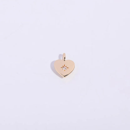 1 Piece 12*16mm 13*2MM 20 * 23mm 304 Stainless Steel Zircon Cross Heart Shape Butterfly Pendant Chain