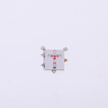 1 Piece 12*16mm 13*2MM 20 * 23mm 304 Stainless Steel Zircon Cross Heart Shape Butterfly Pendant Chain