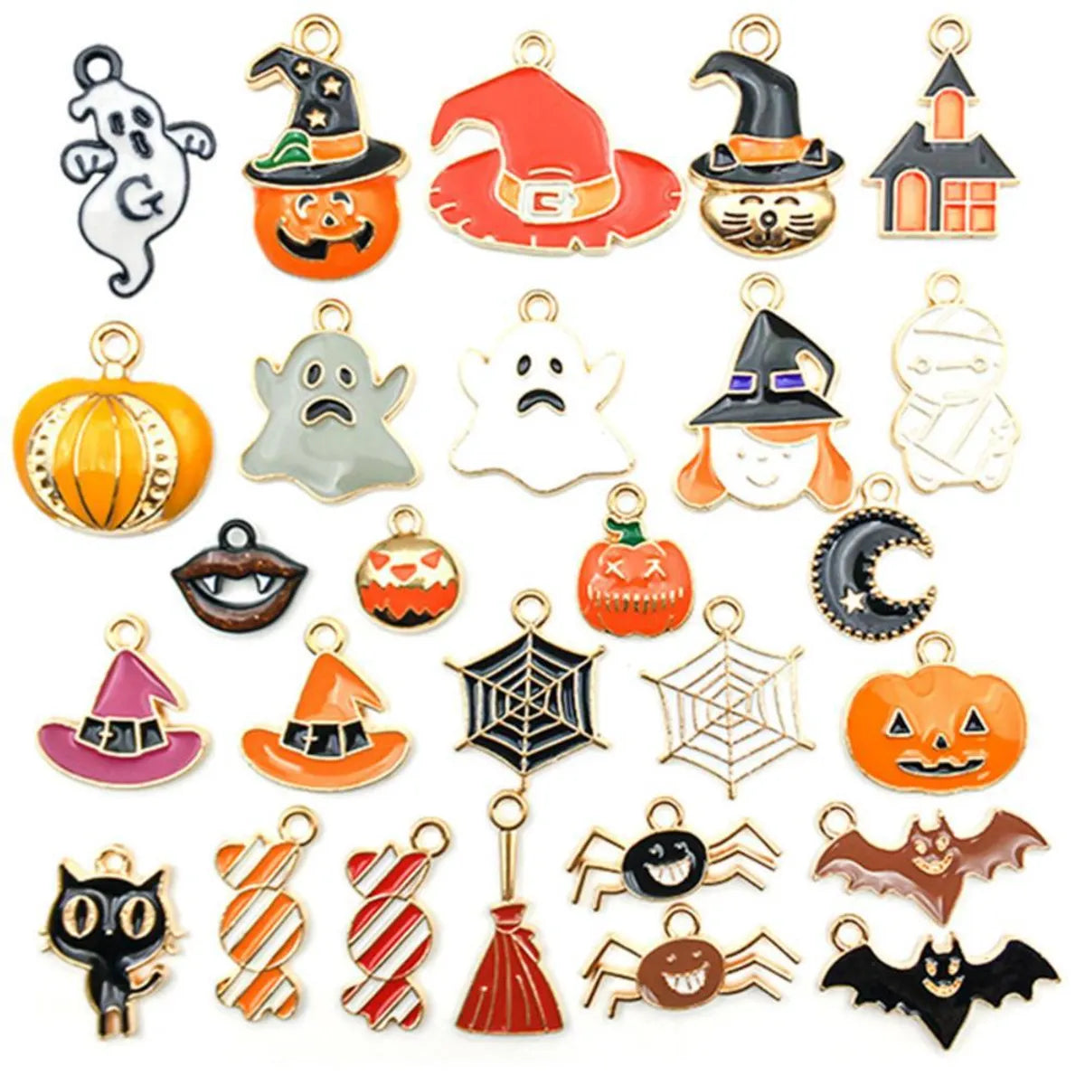 27 Models Per Model 1, 27/Pack 12*16mm 15 * 19mm 16*24mm Zinc Alloy Pumpkin Cat Candy Pendant