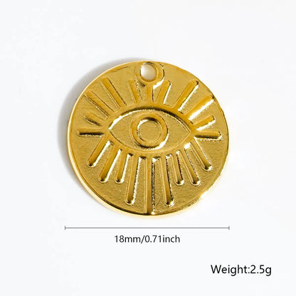 1 Piece 12.6*17.8mm 19.6mm 21.5*10.2mm 304 Stainless Steel Animal Sun Solid Color Pendant