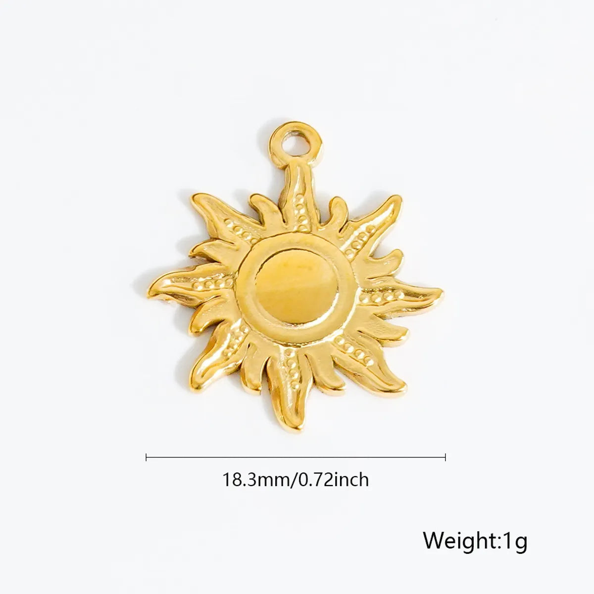 1 Piece 12.6*17.8mm 19.6mm 21.5*10.2mm 304 Stainless Steel Animal Sun Solid Color Pendant