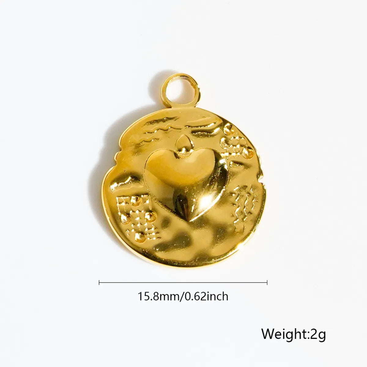 1 Piece 12.6*17.8mm 19.6mm 21.5*10.2mm 304 Stainless Steel Animal Sun Solid Color Pendant