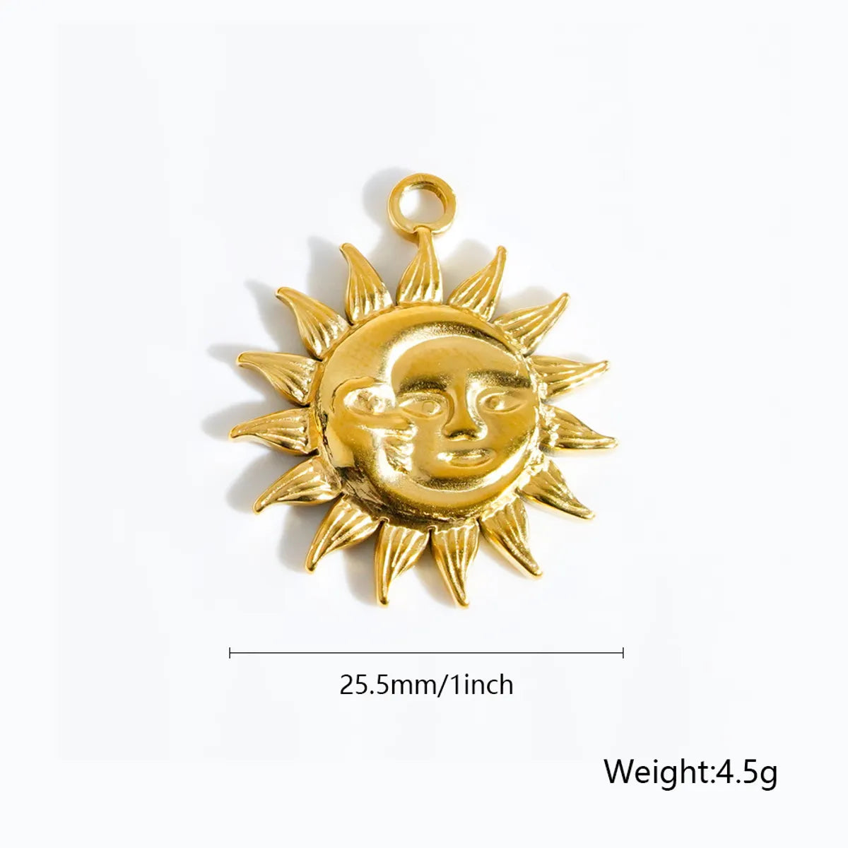 1 Piece 12.6*17.8mm 19.6mm 21.5*10.2mm 304 Stainless Steel Animal Sun Solid Color Pendant