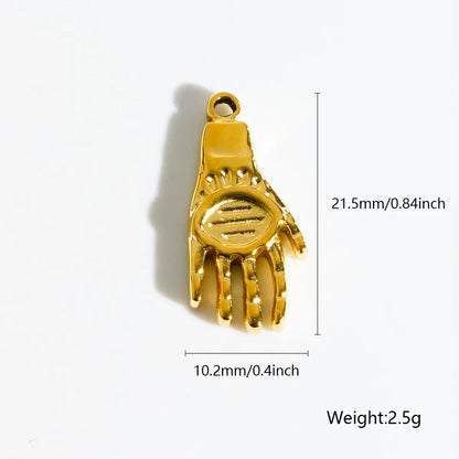 1 Piece 12.6*17.8mm 19.6mm 21.5*10.2mm 304 Stainless Steel Animal Sun Solid Color Pendant