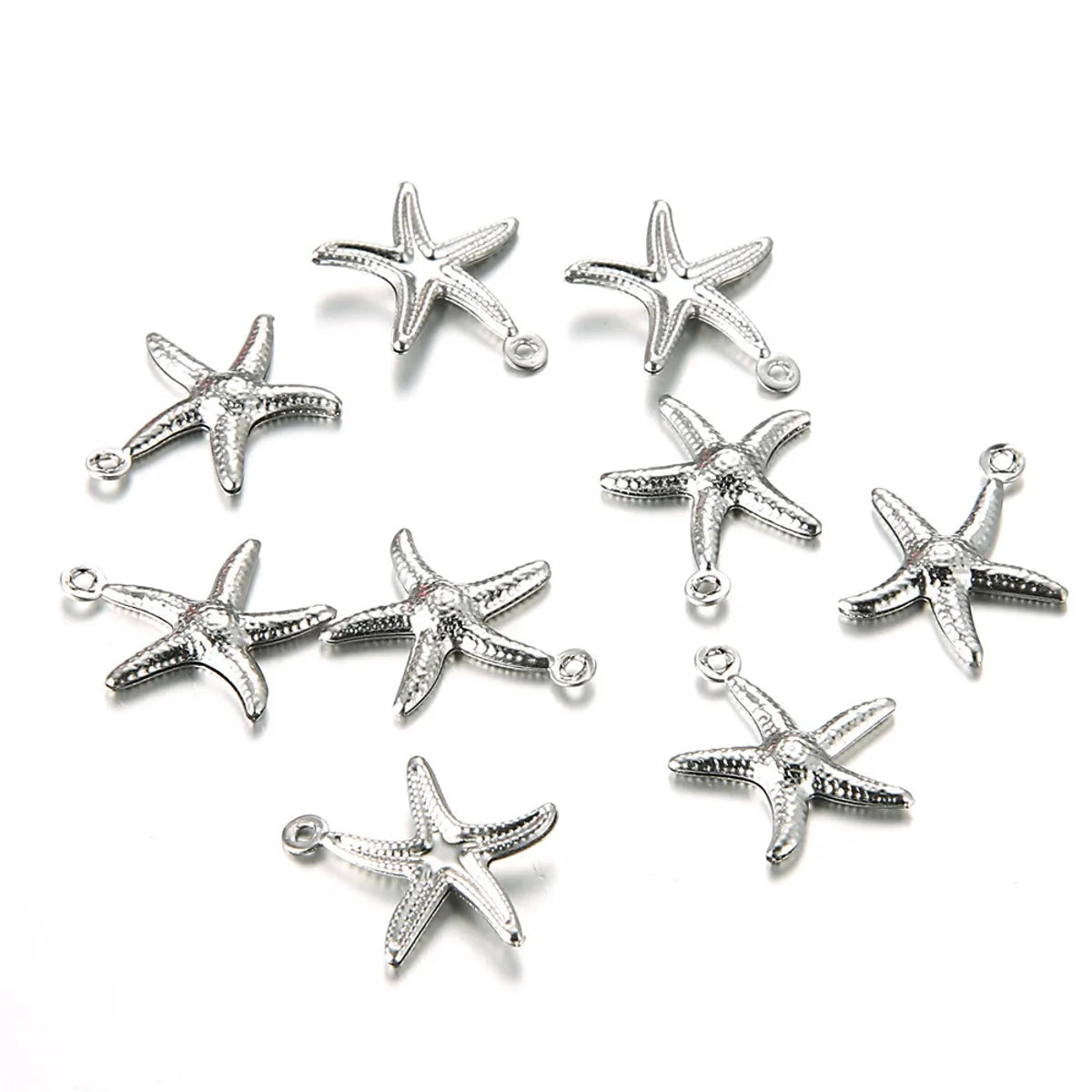 1 Piece 12mm 19mm 304 Stainless Steel Scallop Starfish Pendant