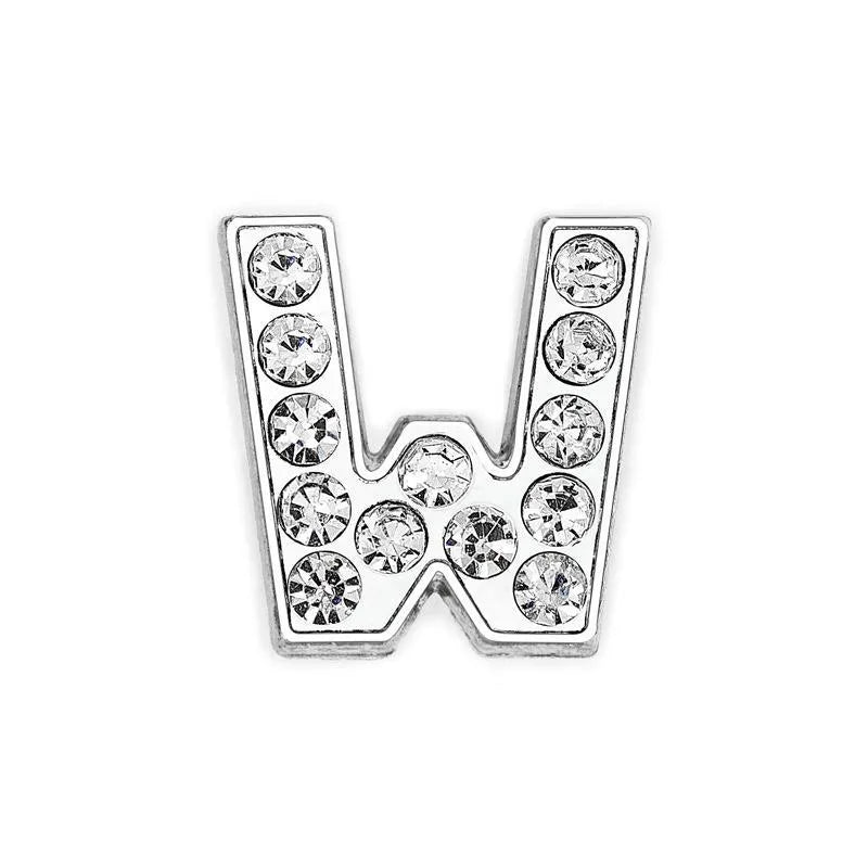 1 Piece 12mm Alloy Diamond Letter Pendant