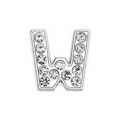 1 Piece 12mm Alloy Diamond Letter Pendant