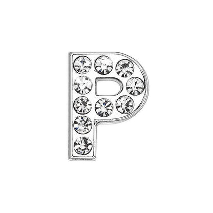 1 Piece 12mm Alloy Diamond Letter Pendant