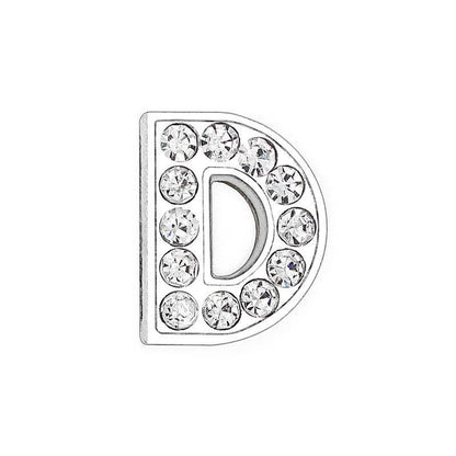 1 Piece 12mm Alloy Diamond Letter Pendant