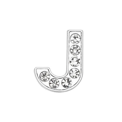 1 Piece 12mm Alloy Diamond Letter Pendant