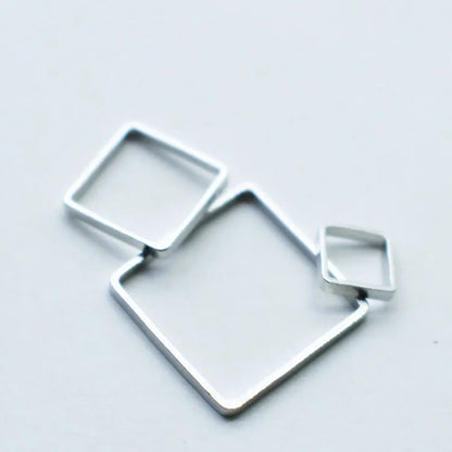 1 Piece 12mm Diameter 5mm Diameter 8mm Copper Square Pendant