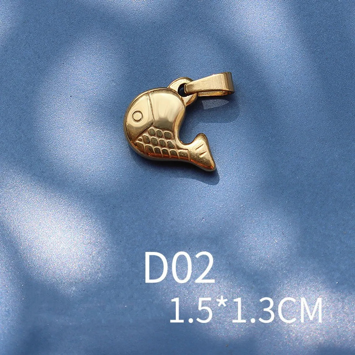 1 Piece 13 * 14mm 15 * 21mm 9 * 17mm Titanium Steel 18K Gold Plated Tiger Elephant Bird Polished Pendant