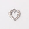 1 Piece 13 * 14mm 304 Stainless Steel Heart Shape Pendant