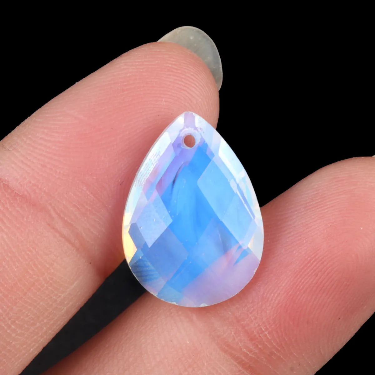 1 Piece 13*18mm Natural Stone Crystal Water Droplets Pendant