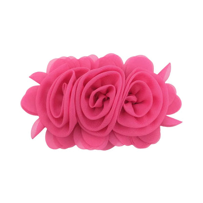 1 Piece 13cm Chiffon Solid Color Flower Flower Shape Bead Caps