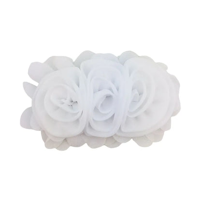 1 Piece 13cm Chiffon Solid Color Flower Flower Shape Bead Caps