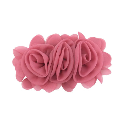 1 Piece 13cm Chiffon Solid Color Flower Flower Shape Bead Caps