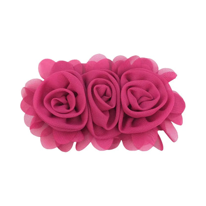 1 Piece 13cm Chiffon Solid Color Flower Flower Shape Bead Caps