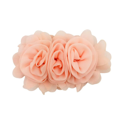 1 Piece 13cm Chiffon Solid Color Flower Flower Shape Bead Caps