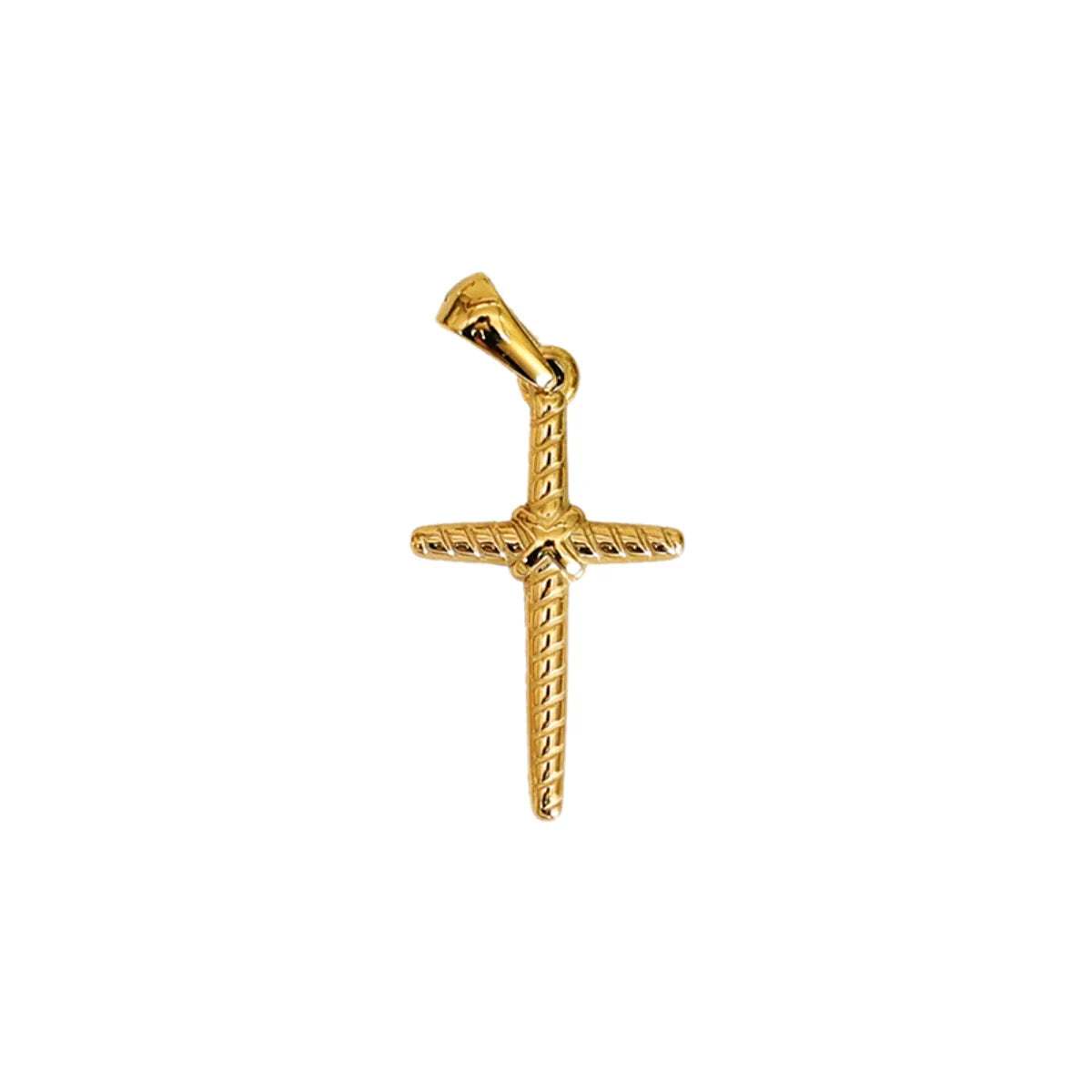 1 Piece 14 * 22mm 17 * 25mm 18 * 31mm 304 Stainless Steel Zircon 18K Gold Plated Cross Polished Pendant