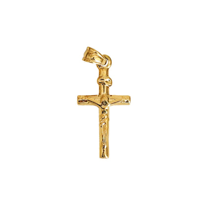 1 Piece 14 * 22mm 17 * 25mm 18 * 31mm 304 Stainless Steel Zircon 18K Gold Plated Cross Polished Pendant