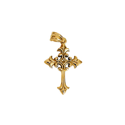 1 Piece 14 * 22mm 17 * 25mm 18 * 31mm 304 Stainless Steel Zircon 18K Gold Plated Cross Polished Pendant