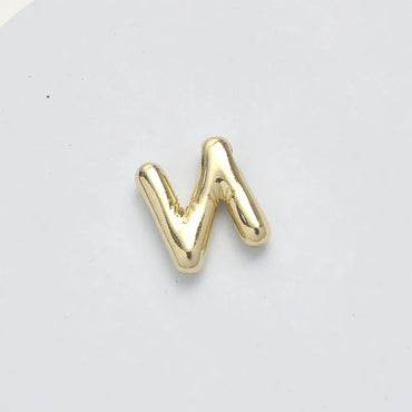 1 Piece 15.5*21.5*5.5mm Brass 14K Gold Plated Letter Pendant