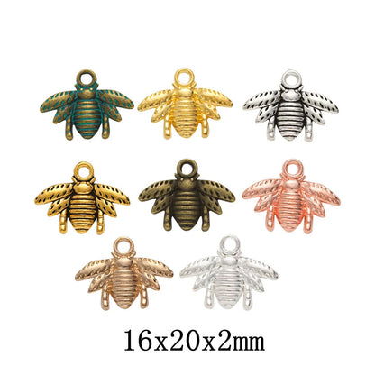 1 Piece 16*20mm Alloy Bee Pendant