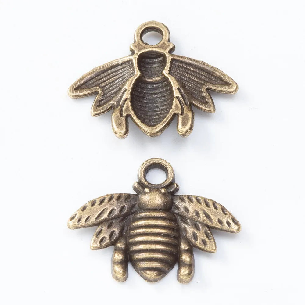 1 Piece 16*20mm Alloy Bee Pendant