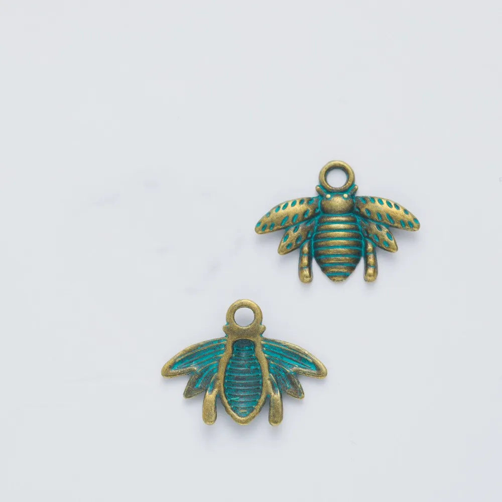 1 Piece 16*20mm Alloy Bee Pendant