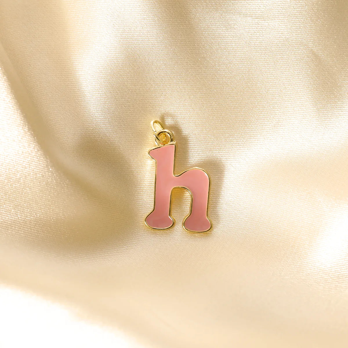 1 Piece 16*20mm Hole 2~2.9mm Alloy 14K Gold Plated Letter Pendant