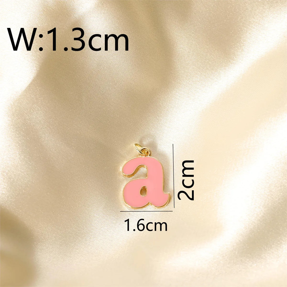 1 Piece 16*20mm Hole 2~2.9mm Alloy 14K Gold Plated Letter Pendant