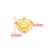 1 Piece 16.5*16.5mm 16.5*21.5mm 18*22.5mm Hole 1~1.9mm Hole 2~2.9mm 304 Stainless Steel 18K Gold Plated Moon Heart Shape Solid Color Pendant