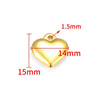 1 Piece 16.5*16.5mm 16.5*21.5mm 18*22.5mm Hole 1~1.9mm Hole 2~2.9mm 304 Stainless Steel 18K Gold Plated Moon Heart Shape Solid Color Pendant