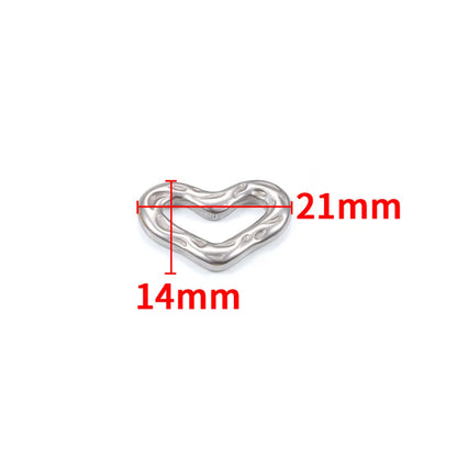 1 Piece 16.5*16.5mm 16.5*21.5mm 18*22.5mm Hole 1~1.9mm Hole 2~2.9mm 304 Stainless Steel 18K Gold Plated Moon Heart Shape Solid Color Pendant