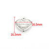 1 Piece 16.5*16.5mm 16.5*21.5mm 18*22.5mm Hole 1~1.9mm Hole 2~2.9mm 304 Stainless Steel 18K Gold Plated Moon Heart Shape Solid Color Pendant