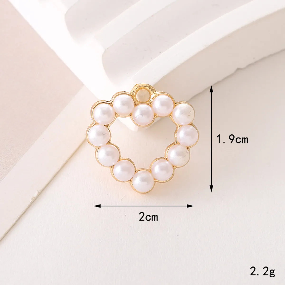 1 Piece 17*17mm 20*19mm 24*24mm Zinc Alloy Pearl Heart Shape Flower Bow Knot Pendant