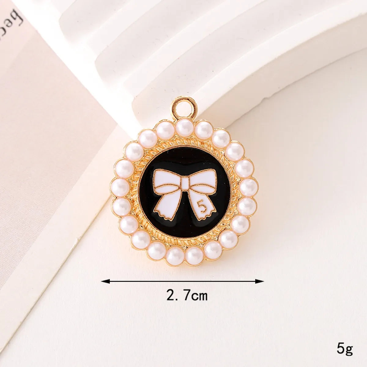 1 Piece 17*17mm 20*19mm 24*24mm Zinc Alloy Pearl Heart Shape Flower Bow Knot Pendant