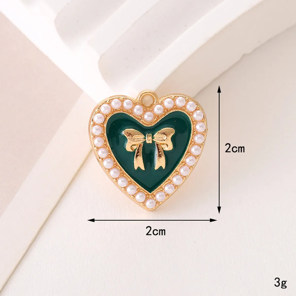 1 Piece 17*17mm 20*19mm 24*24mm Zinc Alloy Pearl Heart Shape Flower Bow Knot Pendant