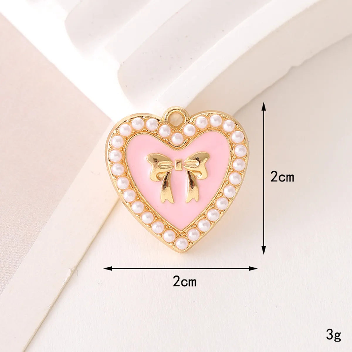 1 Piece 17*17mm 20*19mm 24*24mm Zinc Alloy Pearl Heart Shape Flower Bow Knot Pendant