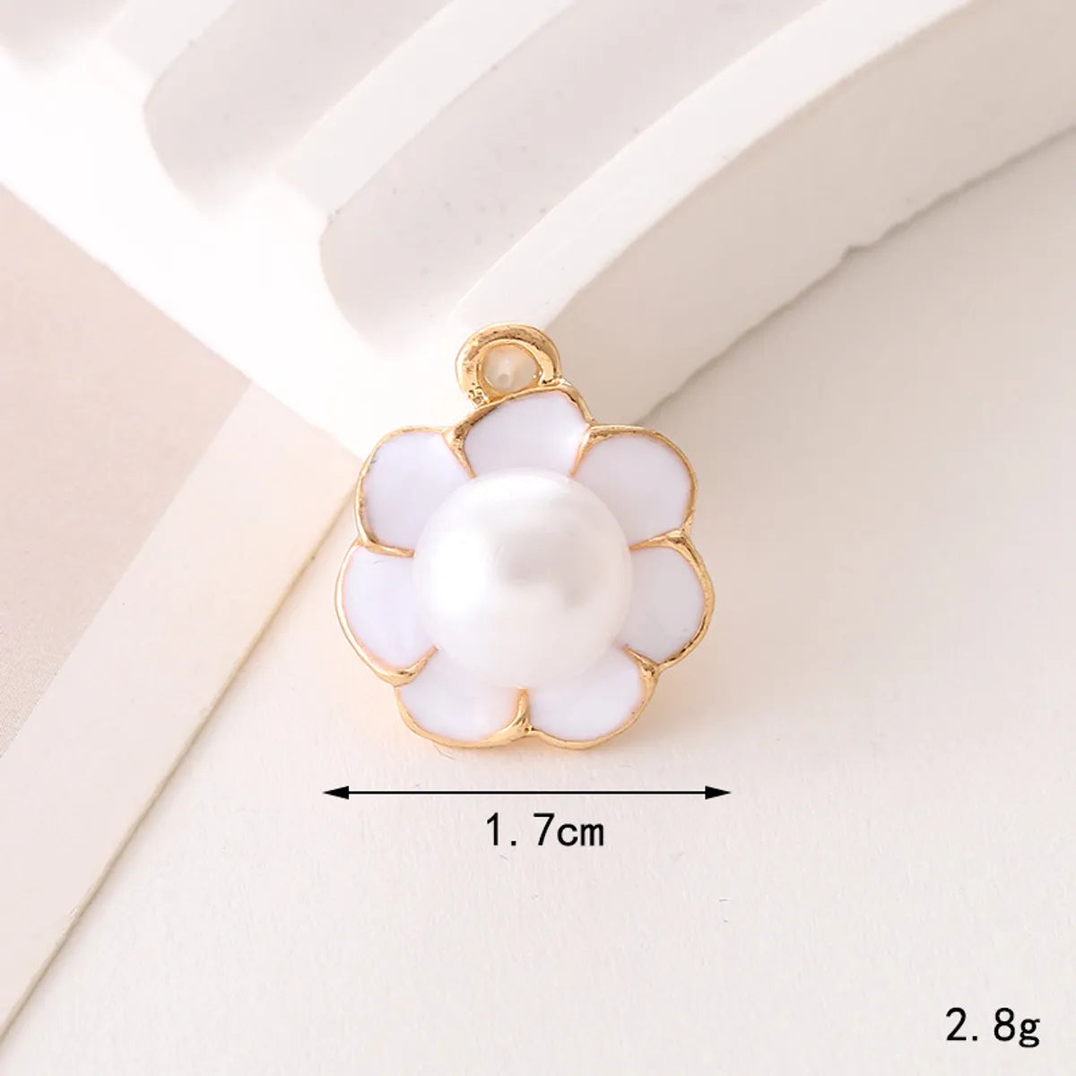 1 Piece 17*17mm 20*19mm 24*24mm Zinc Alloy Pearl Heart Shape Flower Bow Knot Pendant