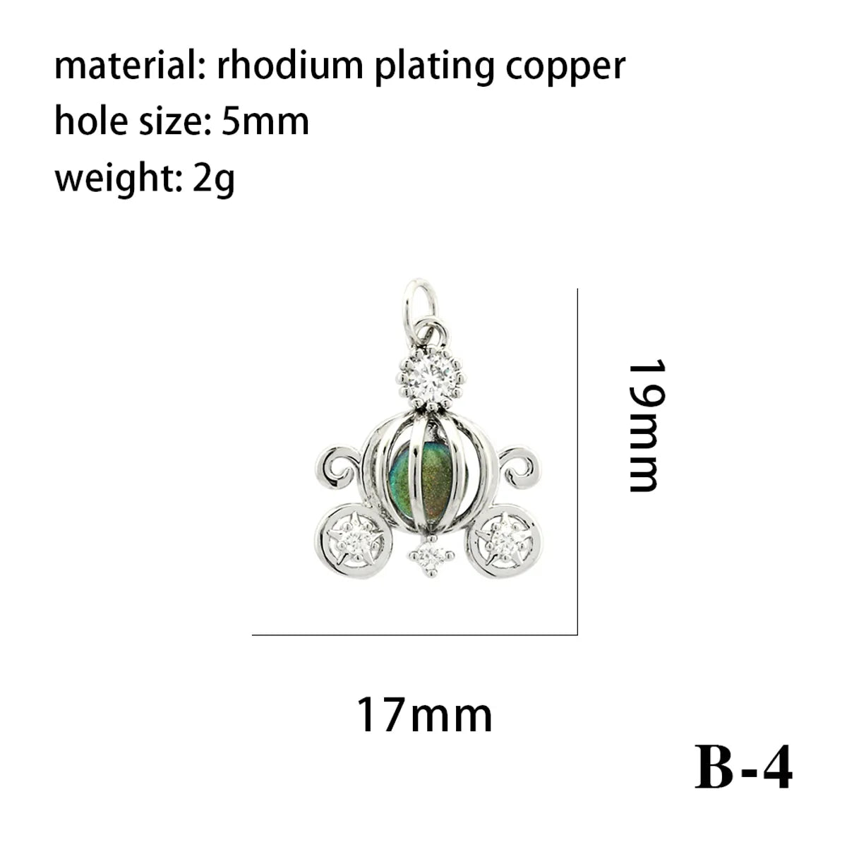 1 Piece 17*19mm 19*14mm Copper Zircon 18K Gold Plated Pumpkin Heart Shape Polished Pendant Chain