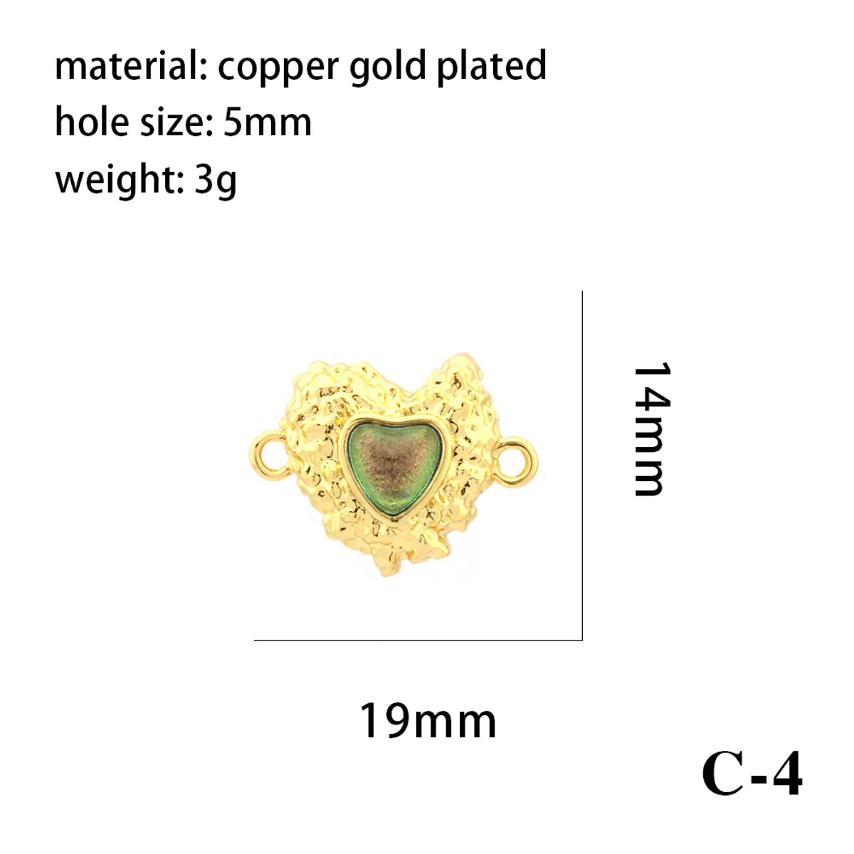 1 Piece 17*19mm 19*14mm Copper Zircon 18K Gold Plated Pumpkin Heart Shape Polished Pendant Chain