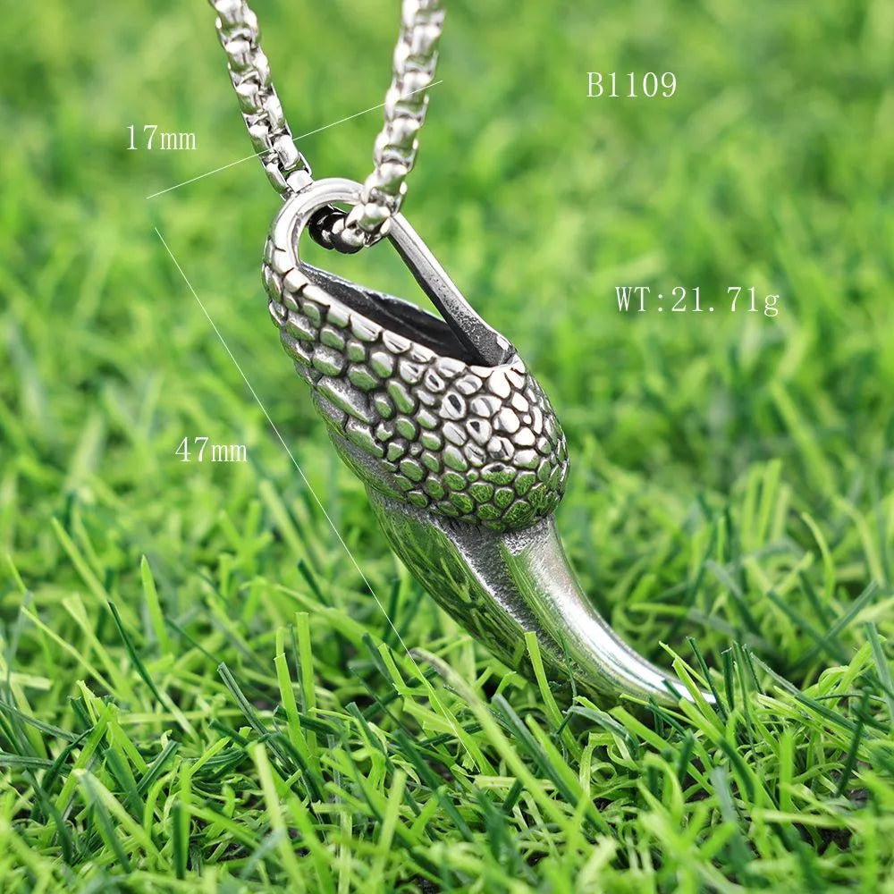 1 Piece 17*47mm 304 Stainless Steel Geometric Pendant Chain